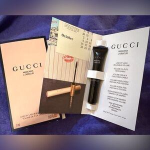 Two GUCCI L’Obscur Mascara Mini Sample (1ml) – Buildable Volume – New